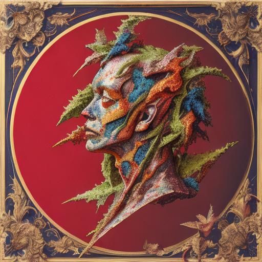 Psychedelic Oil Painting in Vivid Colors