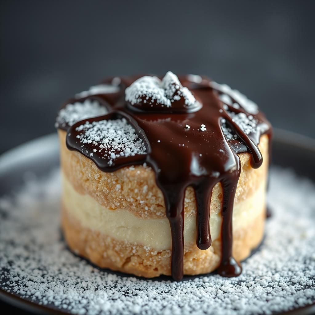 Delicious Gourmet Dessert in Golden Age Style