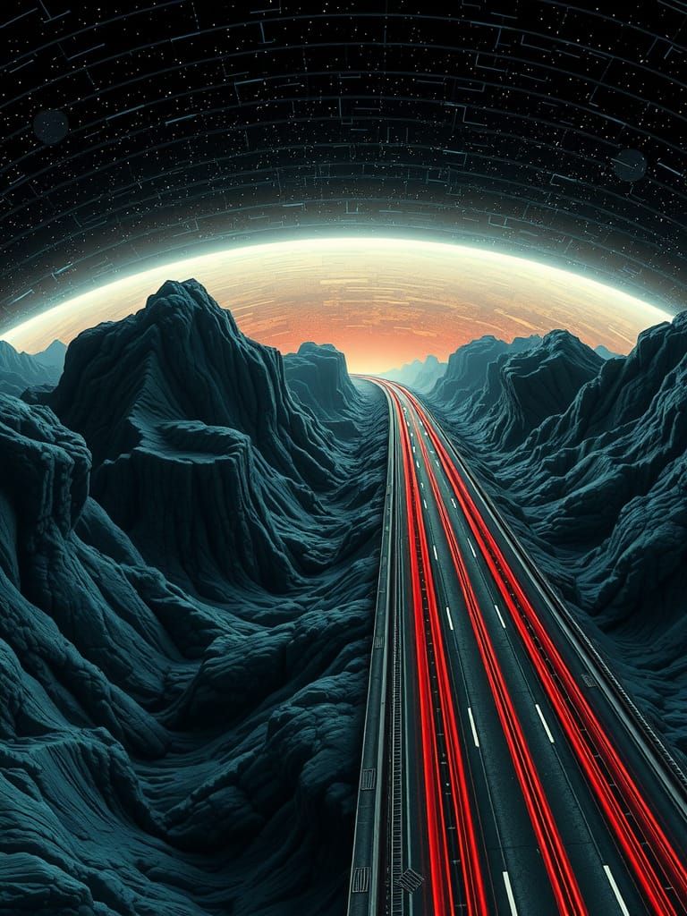 Sci-Fi Composite in Digital Style