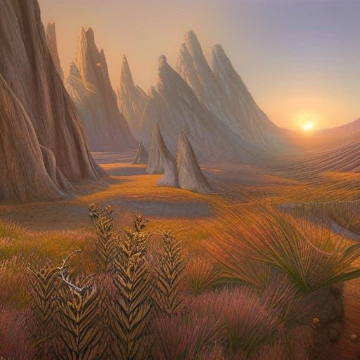 Detailed Untouched Landscape with Deep Color