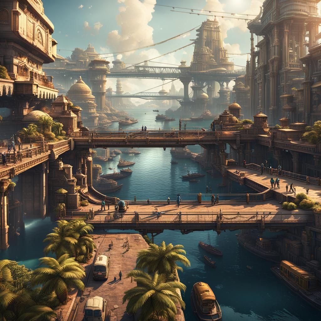 Futuristic Utopia: A Sci-Fi Cityscape Concept Art