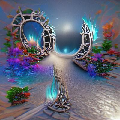 Mystical Dream Portal in Detailed 3D