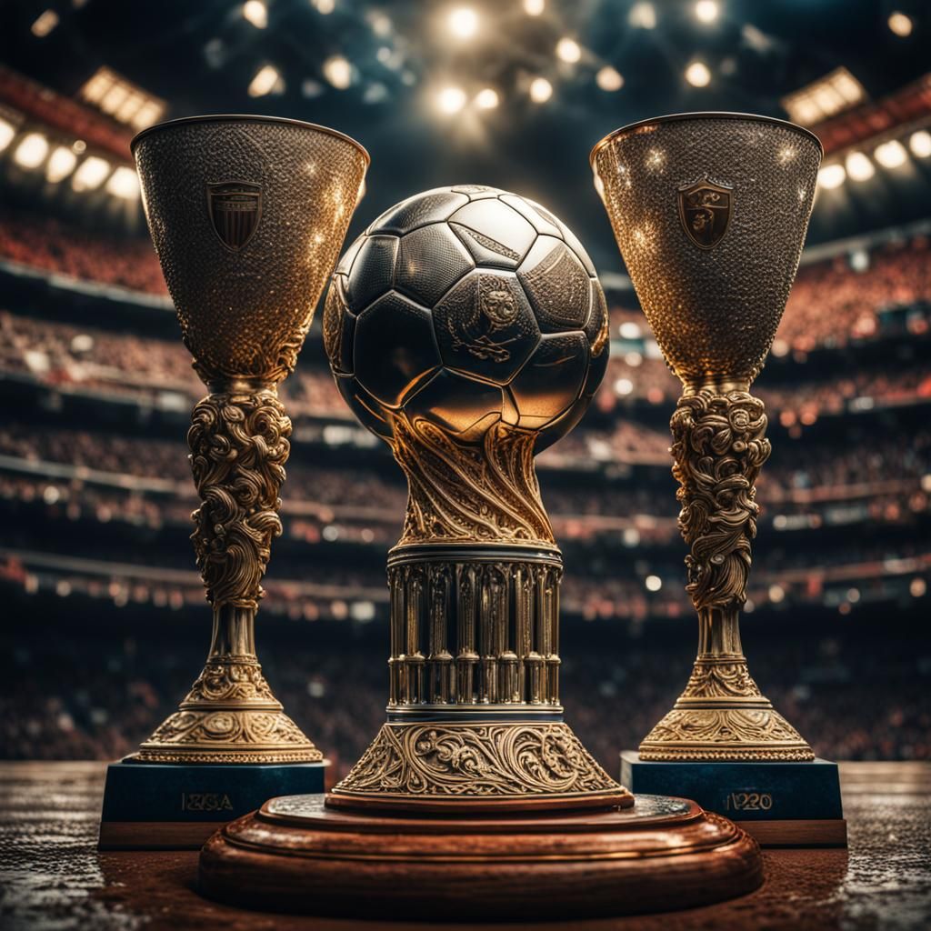 World Cup Trophy in Hyperrealistic Detail