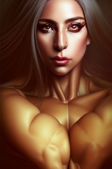 Goddess Bodybuilder: Digital Anime Illustration