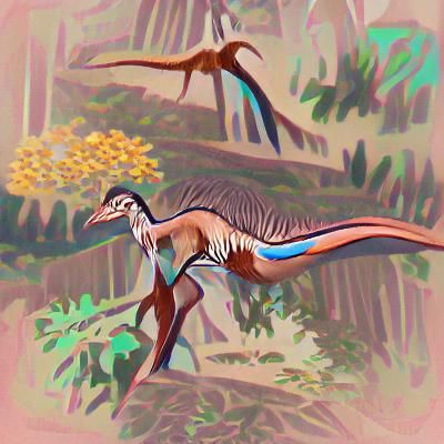 Therizinosaurus Foraging for Food