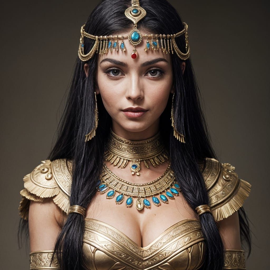 Egyptian Queen in Ancient Greek Style
