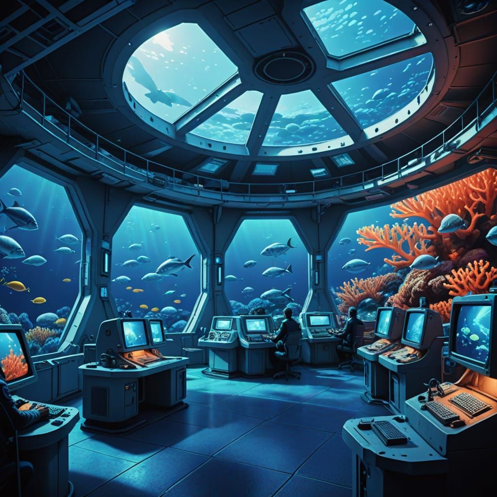 Sealab: A Digital Matte Painting of Underwater Research
