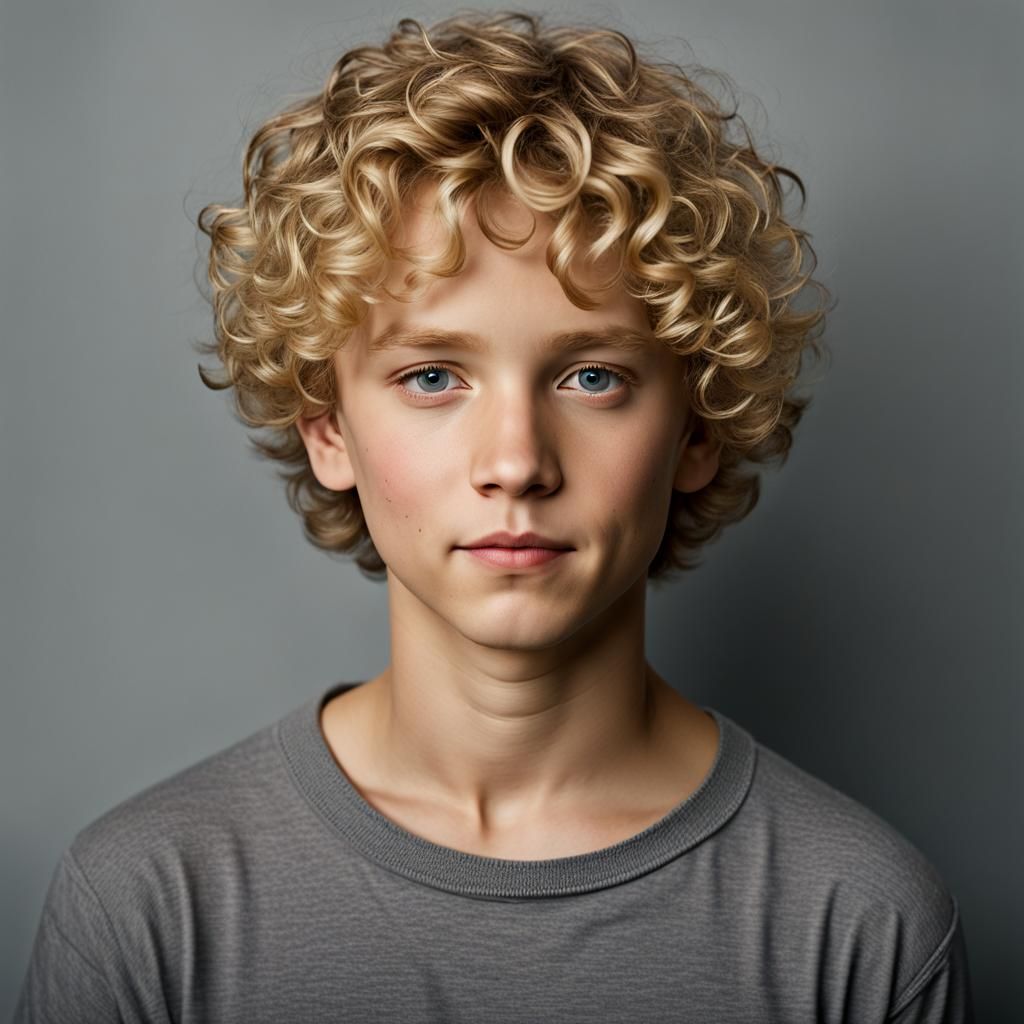 Nervous Boy Portrait in Professional Photography Style