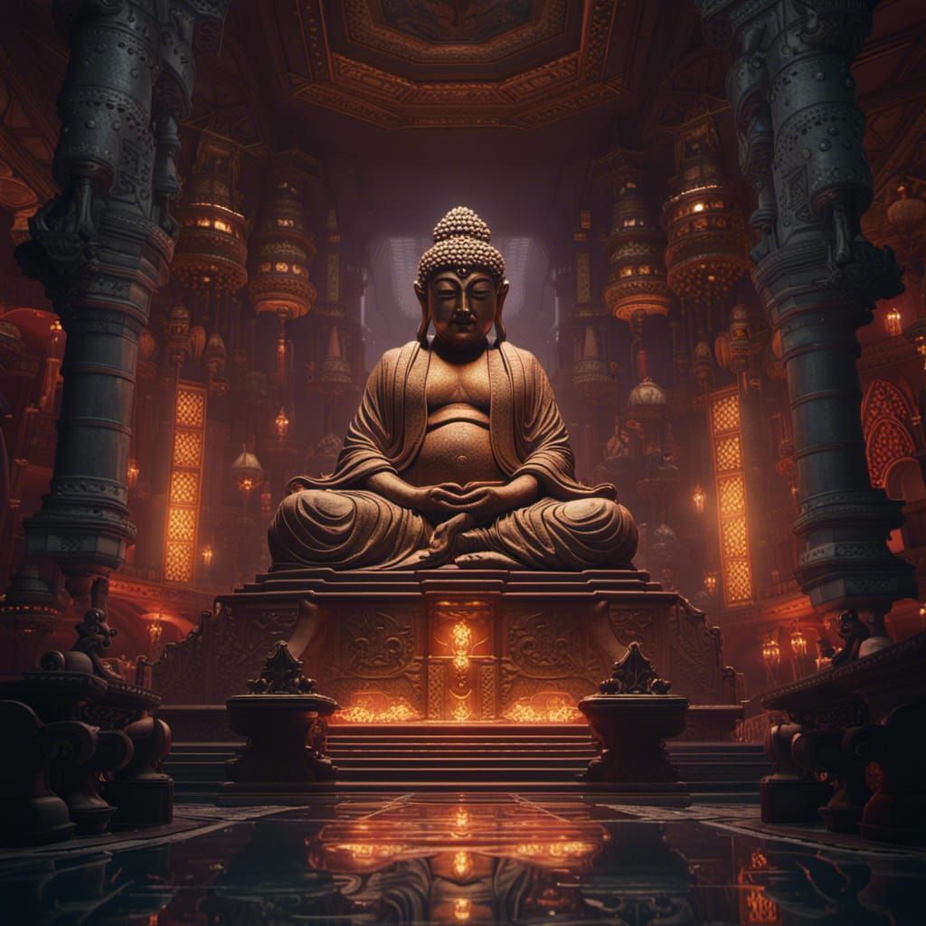 Buddha: Dark Fantasy Concept Art in 8k Resolution