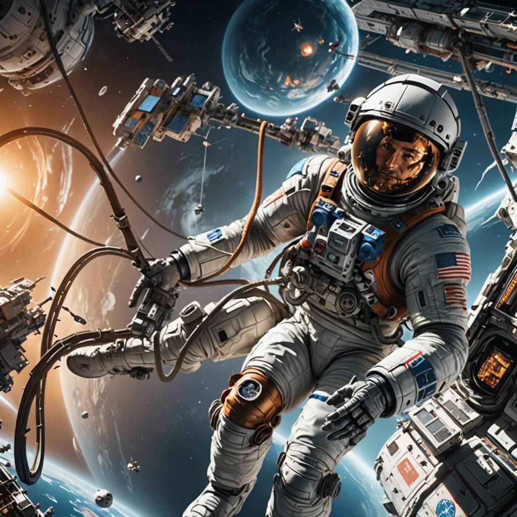 Spaceman Magazine Cover Art in Unreal Engine 5