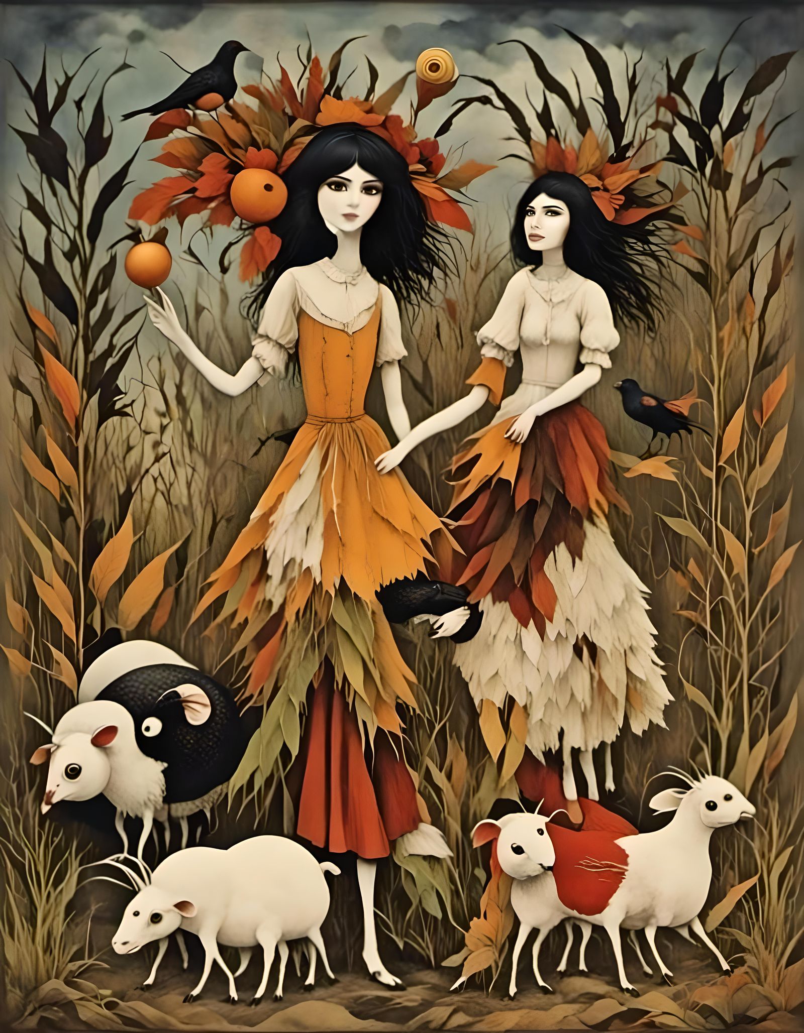 Cuban Sugar Cane Workers, Picasso Style