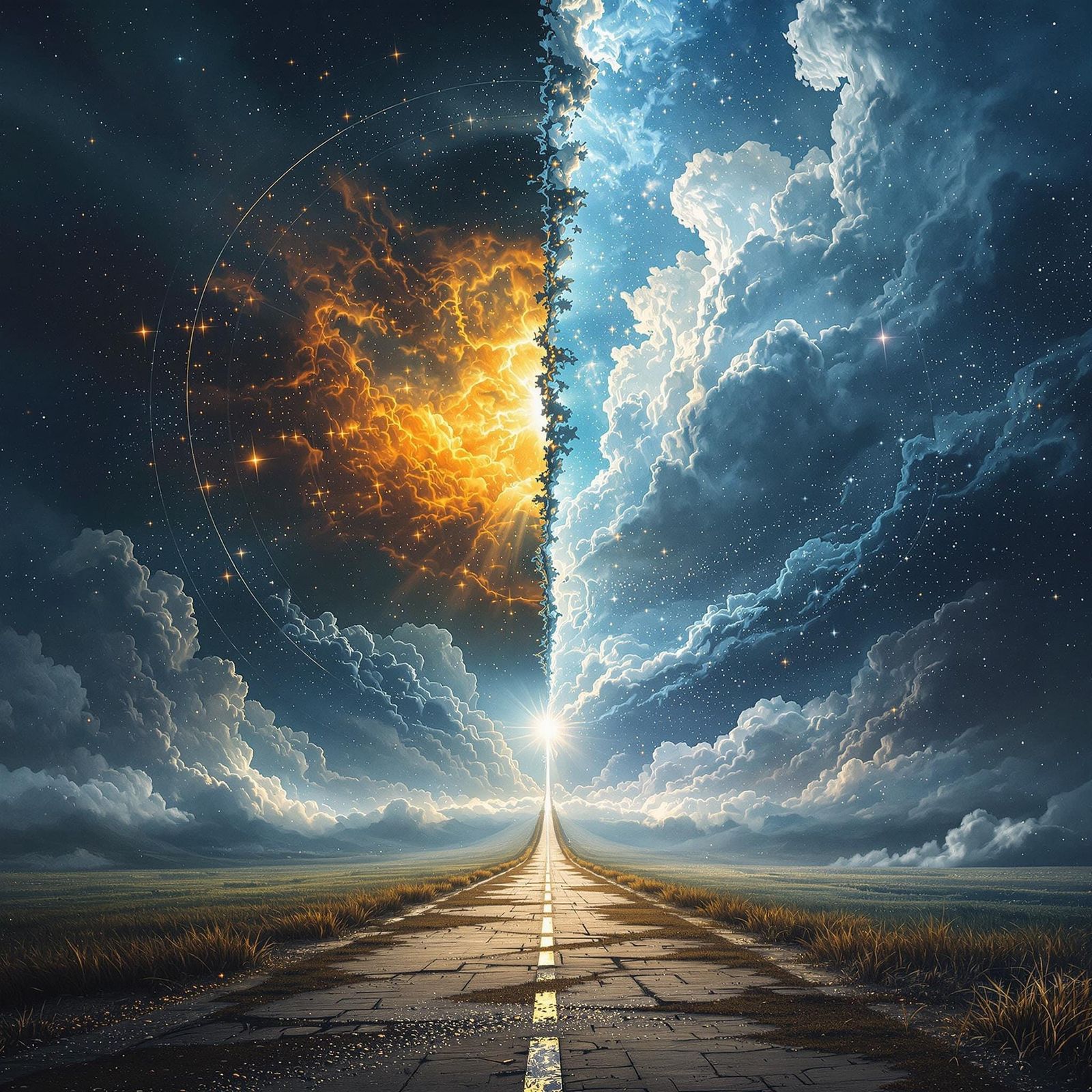 Visionary Artistic Balance in a Perfectly Harmonious World