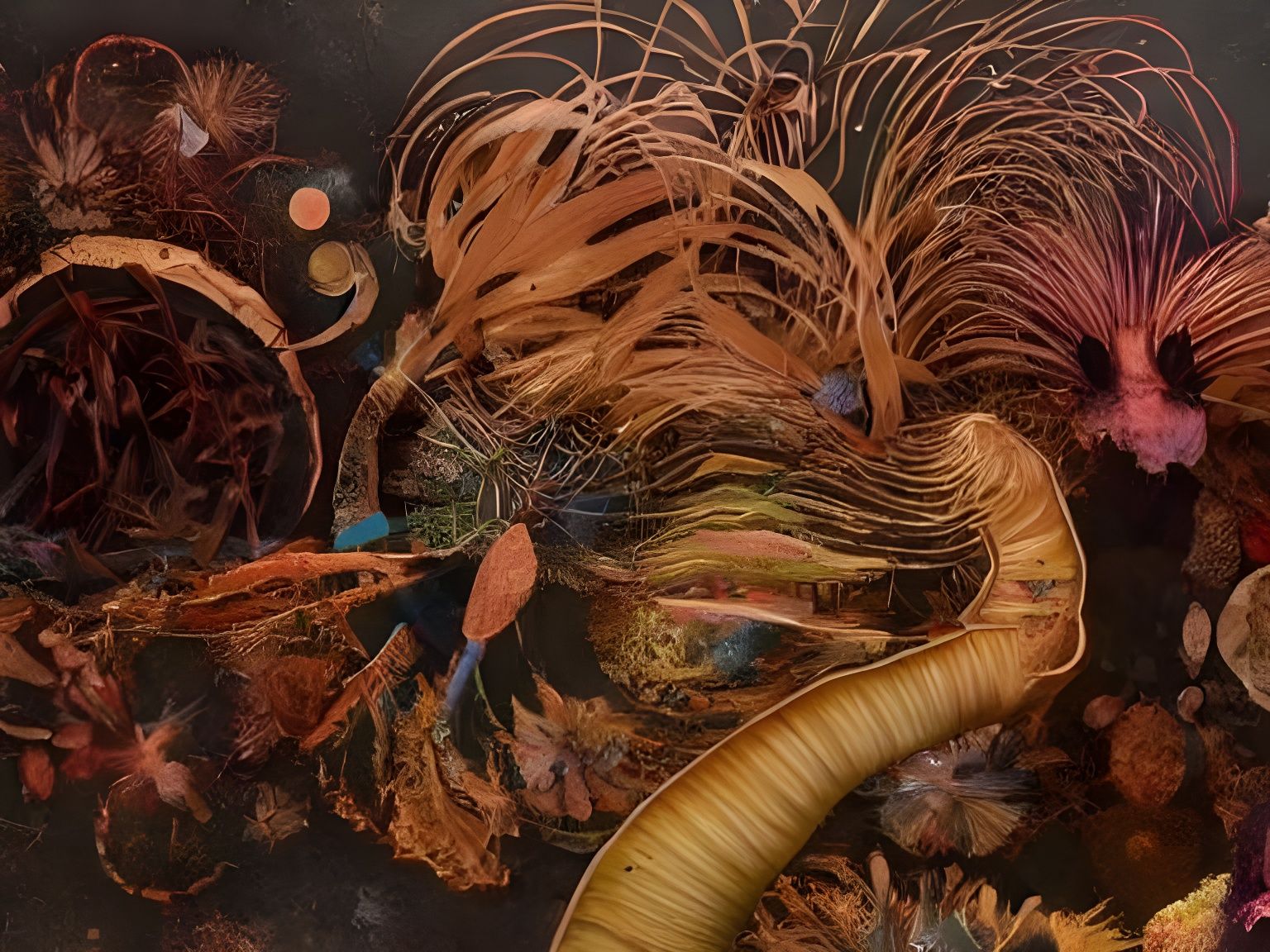 Chaotic Symphony of Life: Plants, Animals, Planets