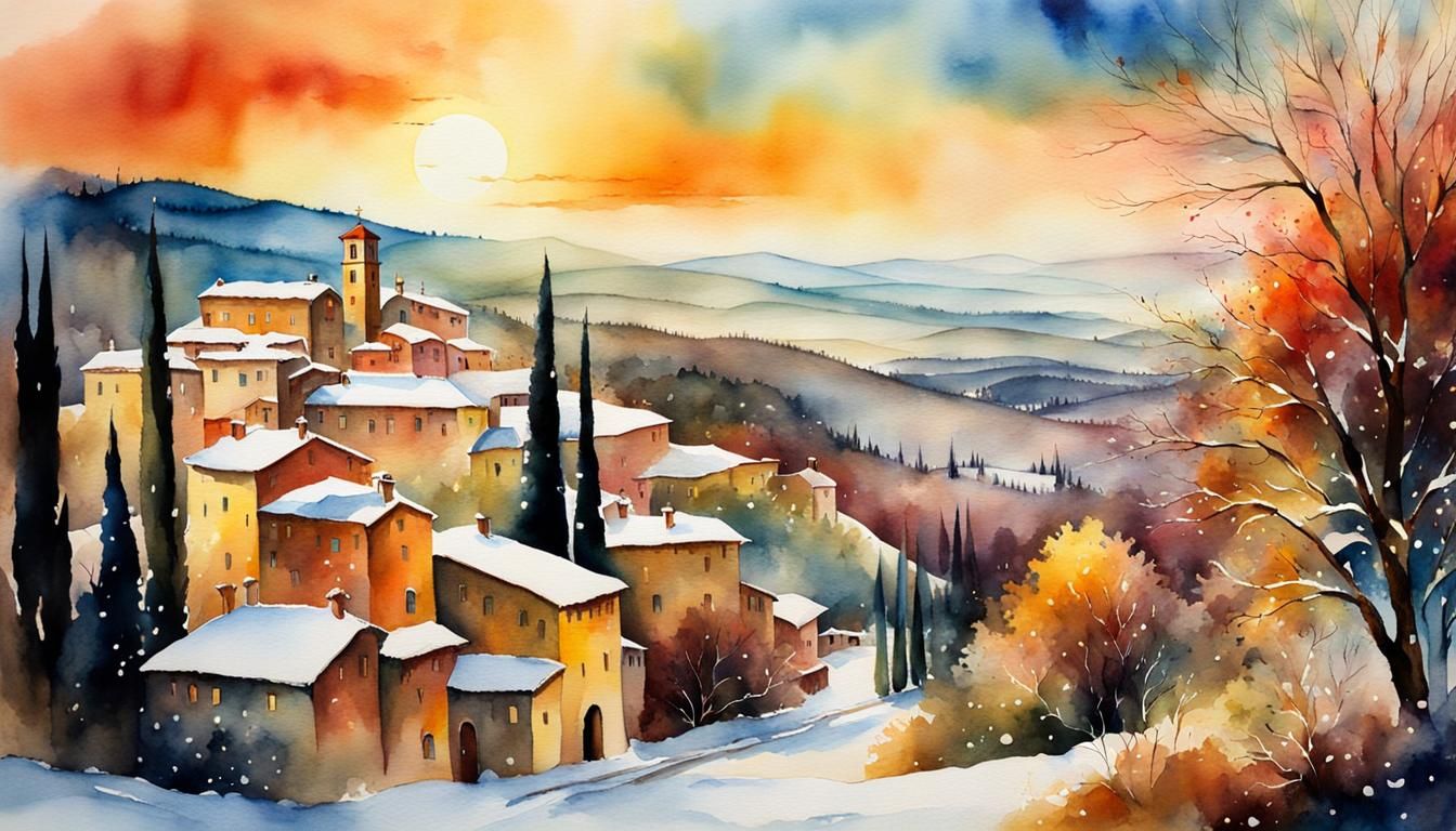Magical Winter in Tuscany.
