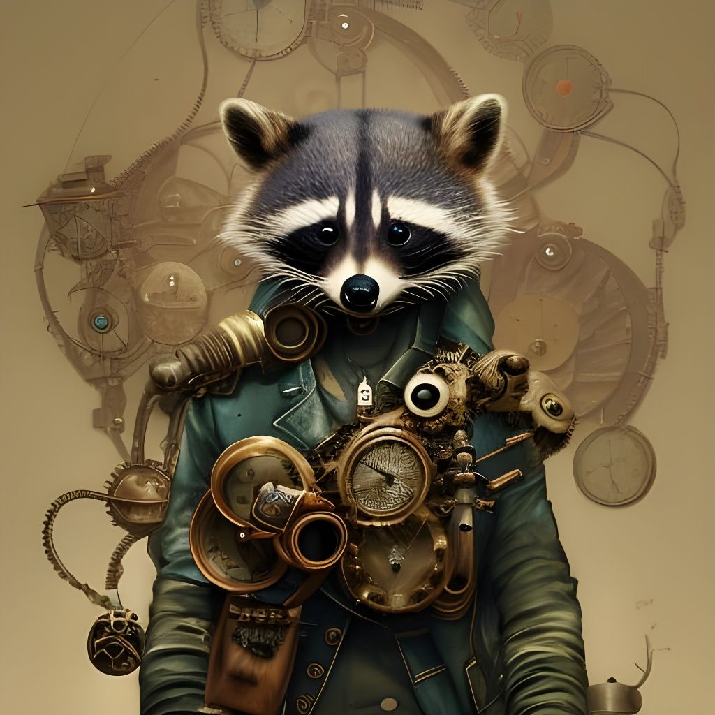Steampunk Raccoon