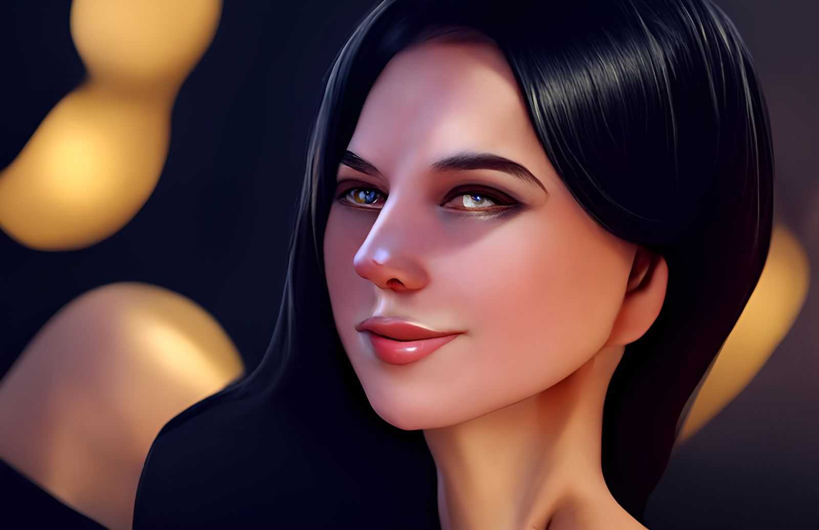 Beautiful Woman in Opera, Cinematic Portrait