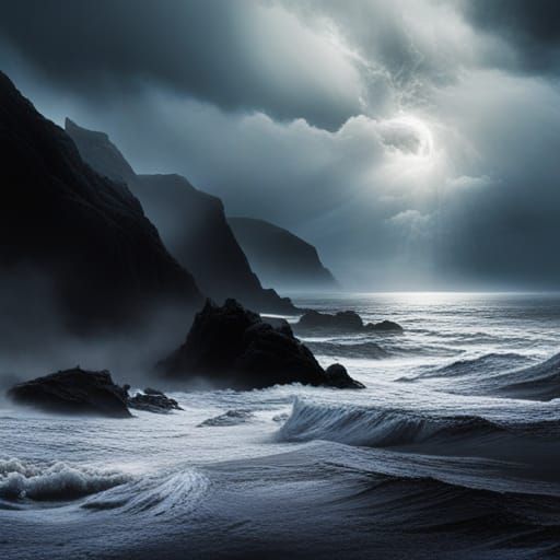 Epic Waves Digital Matte Painting
