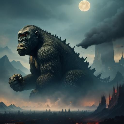 King Kong and Godzilla Spawn: Fantasy Concept Art