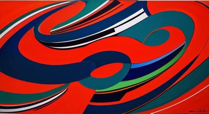 Ethereal Geometric Forms in a Frenetic Abstraction