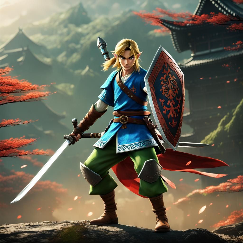 Link as Samurai: Fantasy Concept Art