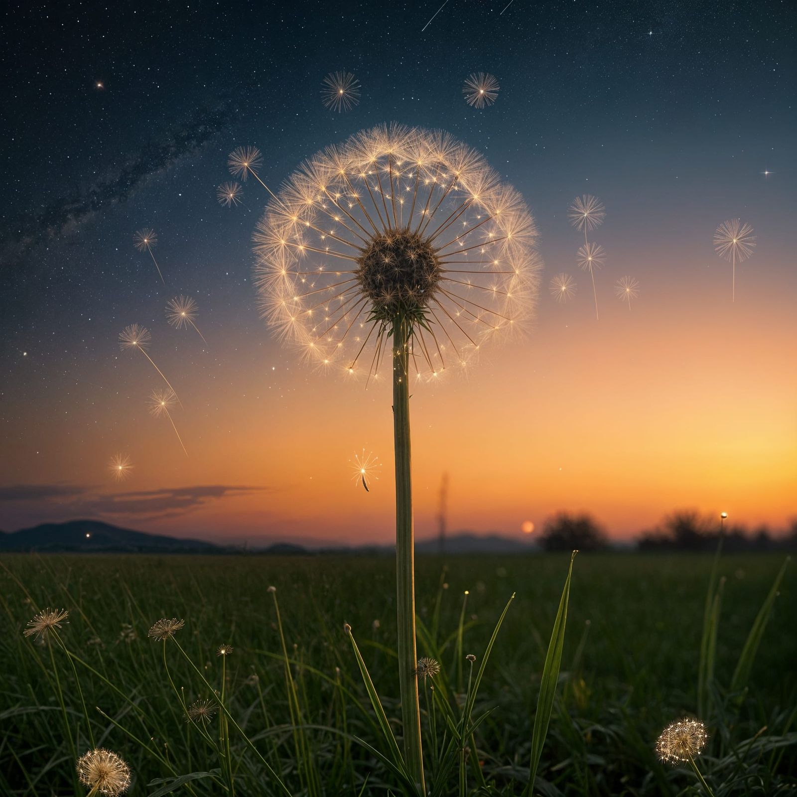 Dandelion Galaxy Unfolds at Twilight