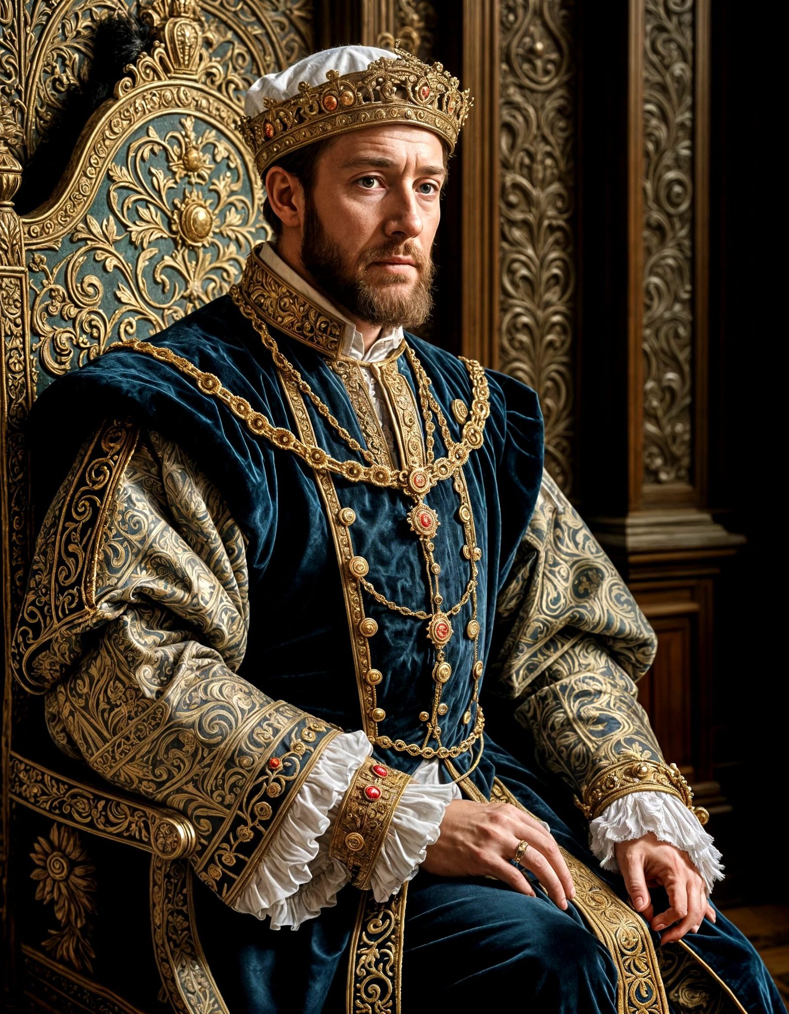 Henry VIII in Regal Portrait