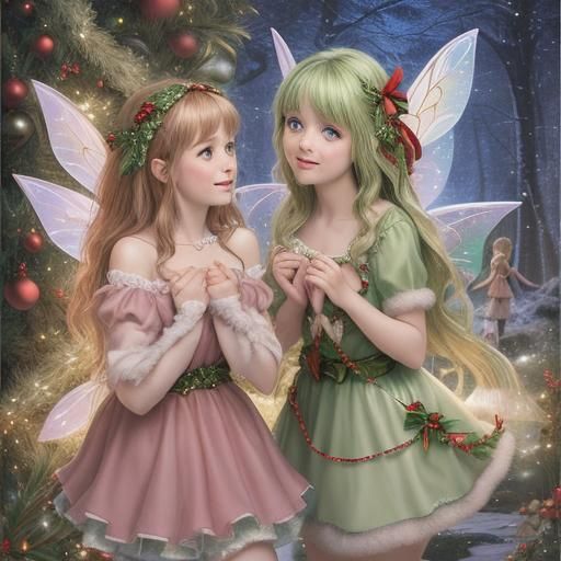 Sparkly Christmas with Fairies