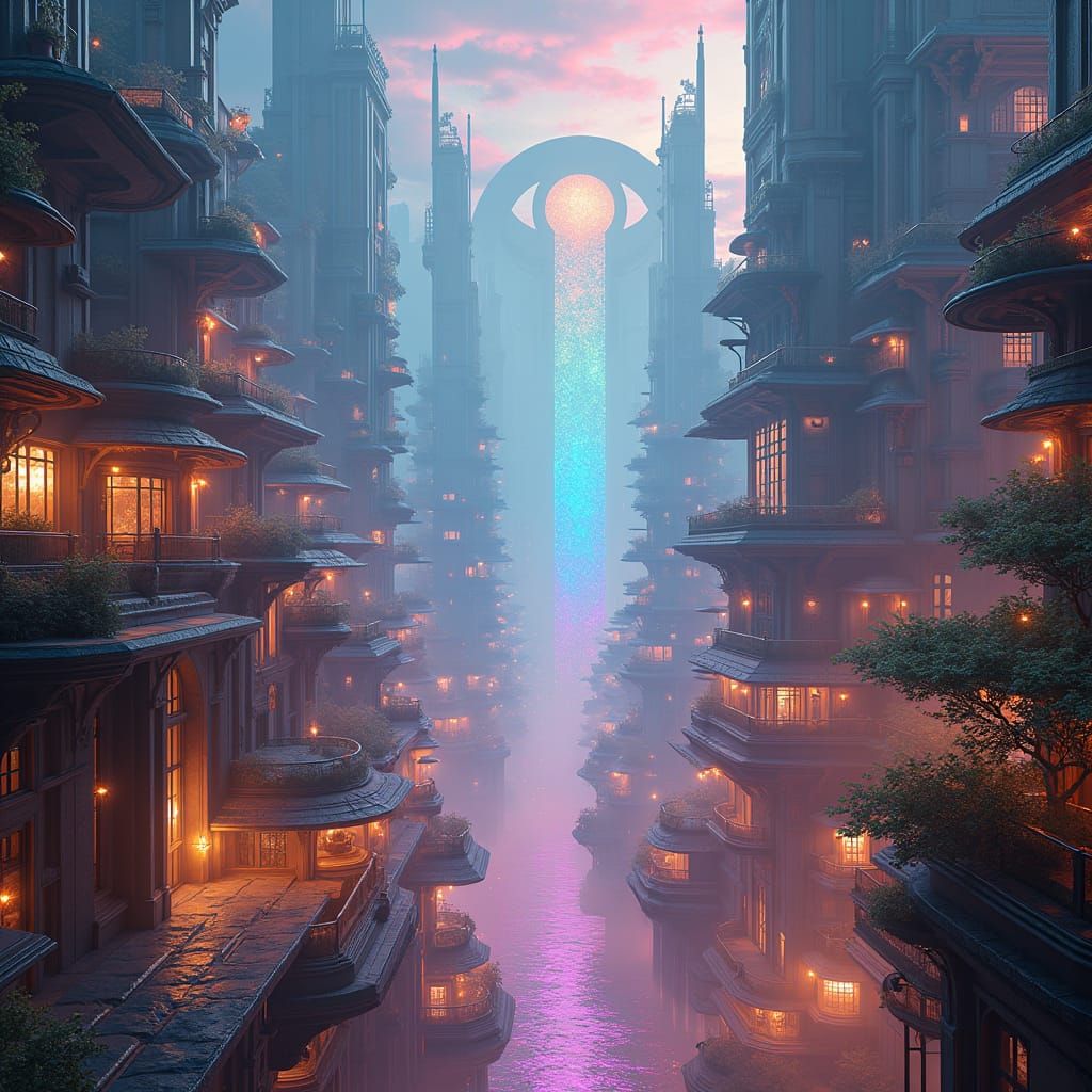 Transcendent Metropolis: A 4D Dreamscape in High Detail
