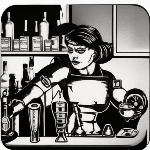 Cyborg bartender