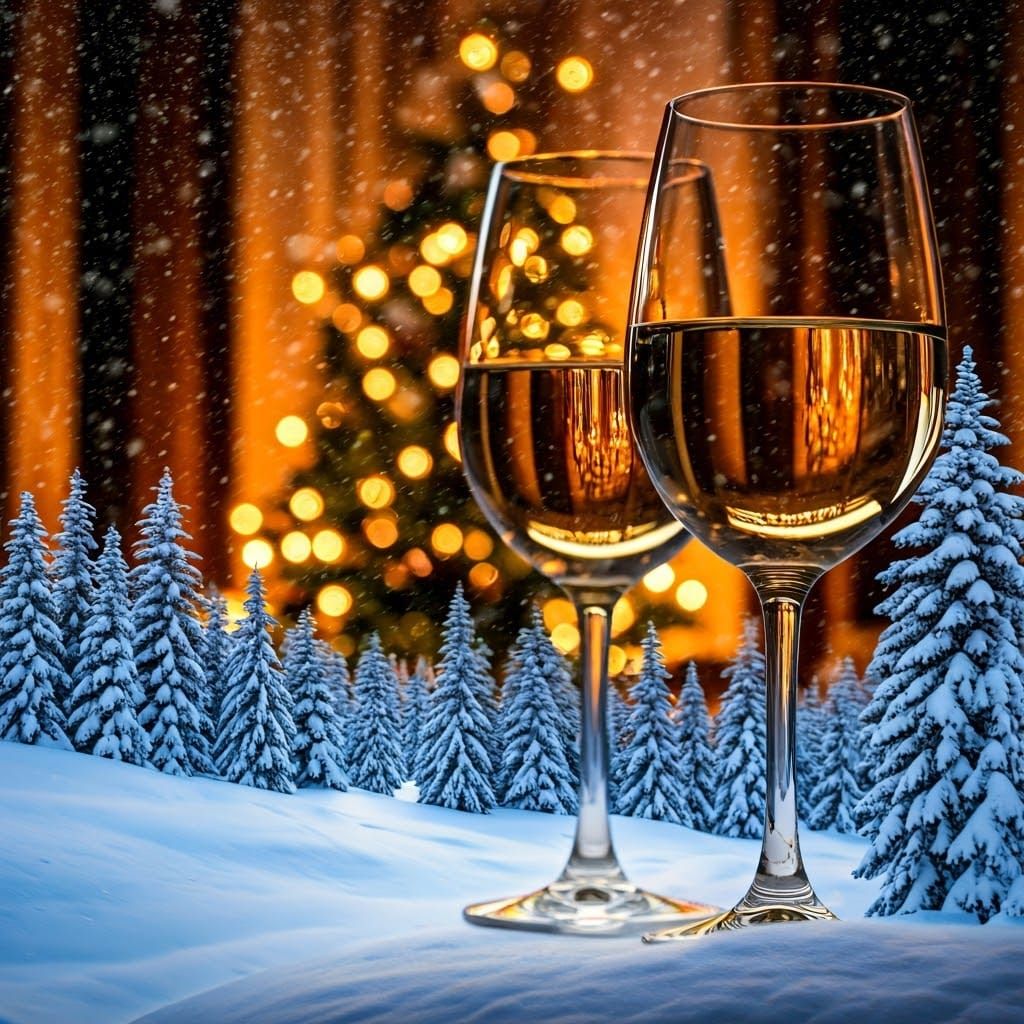 Cozy Christmas Cabin in the Snowy Wilderness