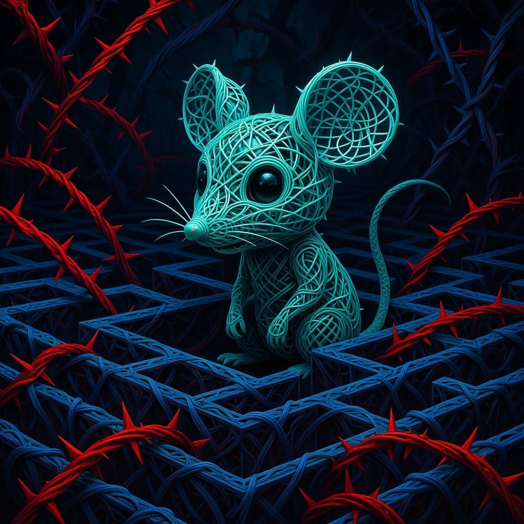Barbed Wire Mouse in Enebroso Maze