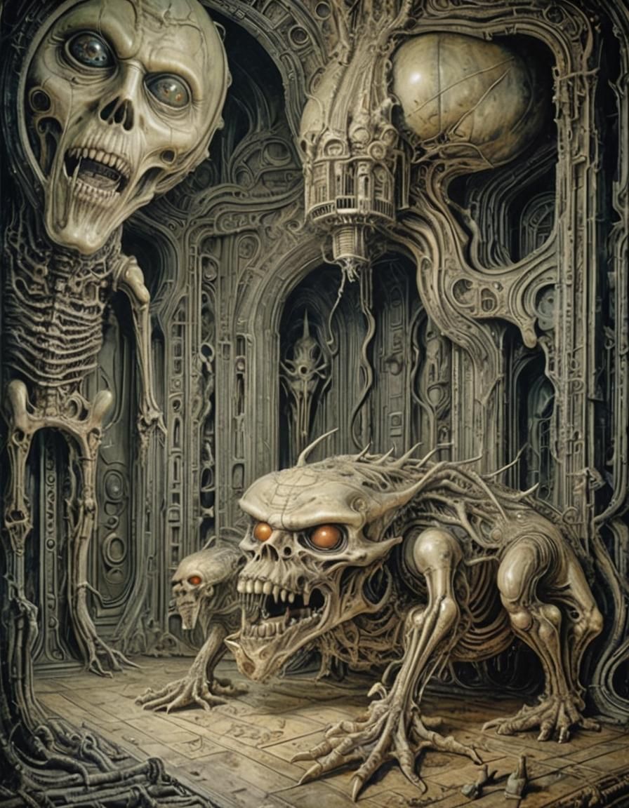 Creepy Conspiracy: Spirits in Surrealist Style