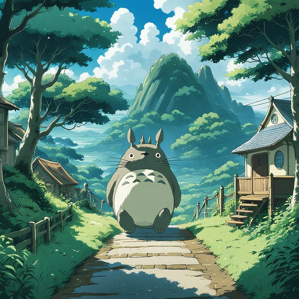 My Neighbor Totoro, Studio Ghibli Anime Art