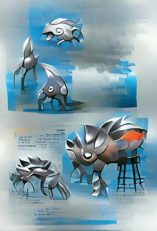 Steel-Type Pokemon Concept Art