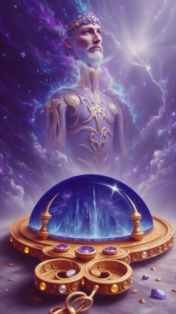 Merlin's Reflection: Amulet and Gemstone in Dark Fantasy Sty...