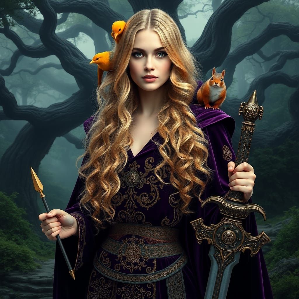 Кельтская богиня верховной власти- воинственная божественная...