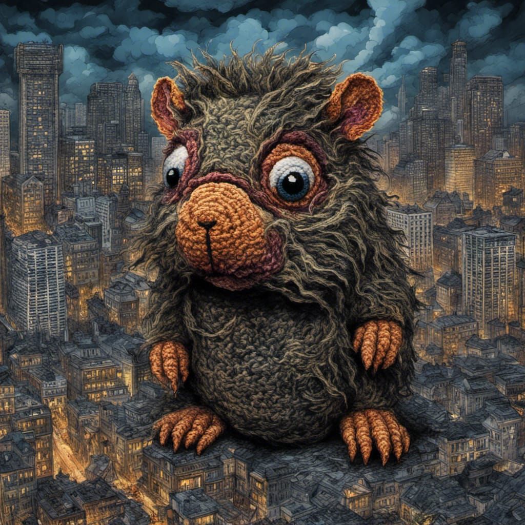 Crochet Guinea Pig Kaiju