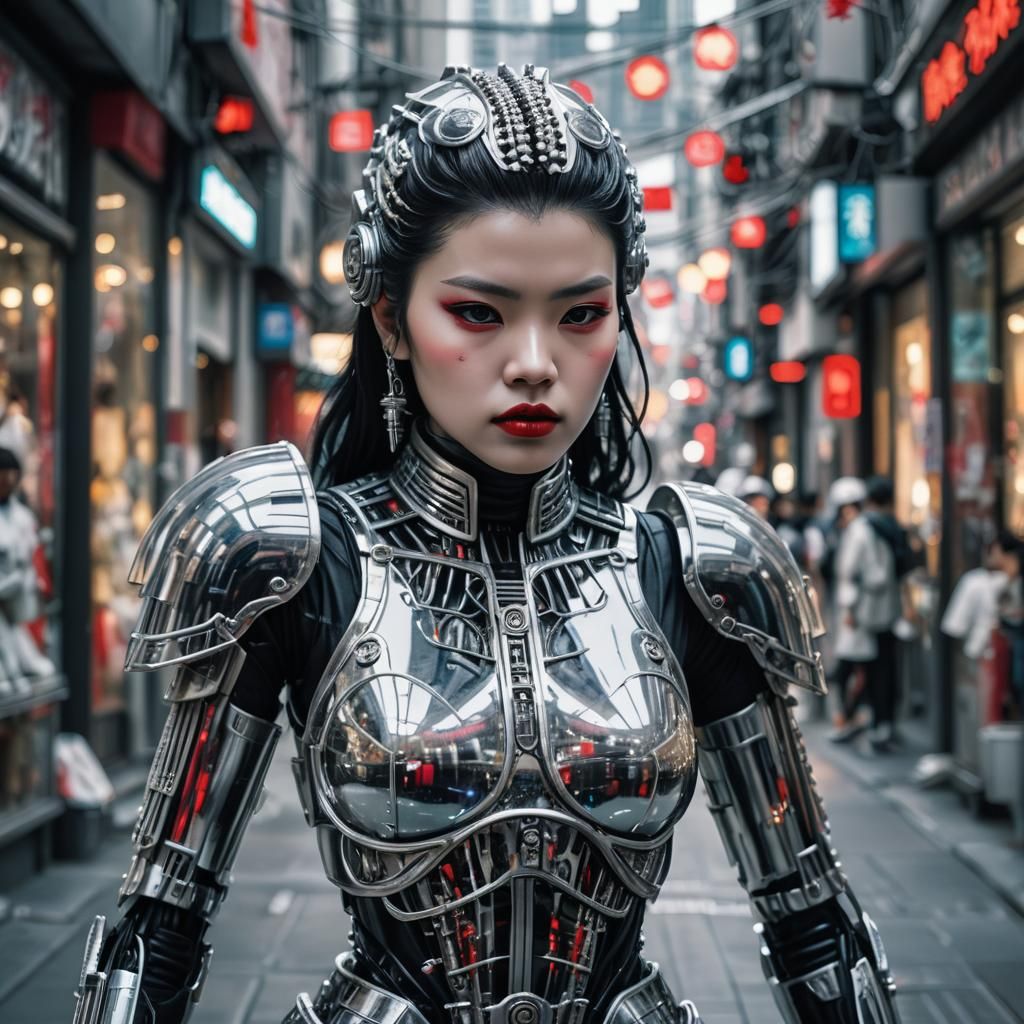 Iridescent Stormtrooper Mannequin in Hibiya Street