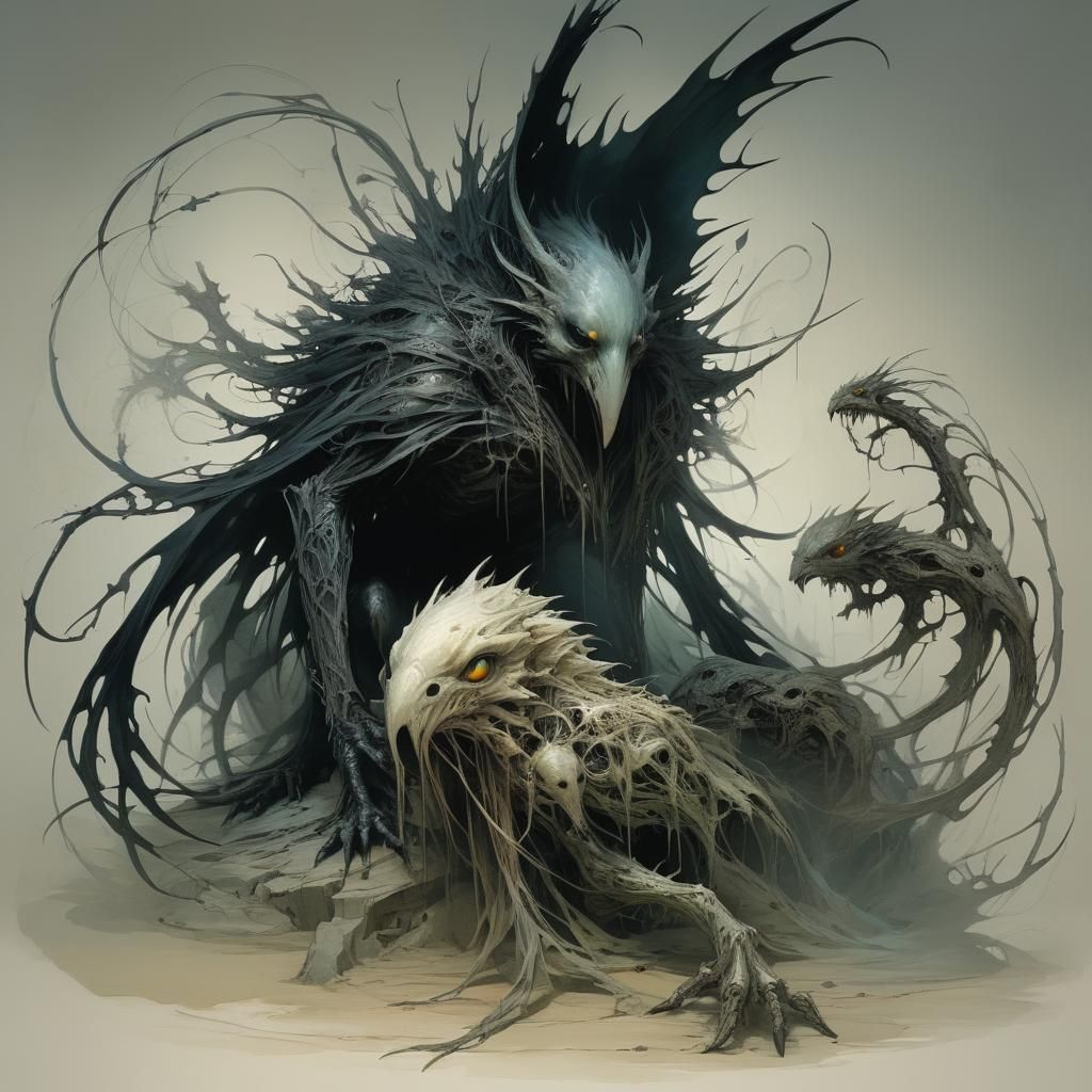 Grimdark Fantasy Art Inspired by Gothic Horror