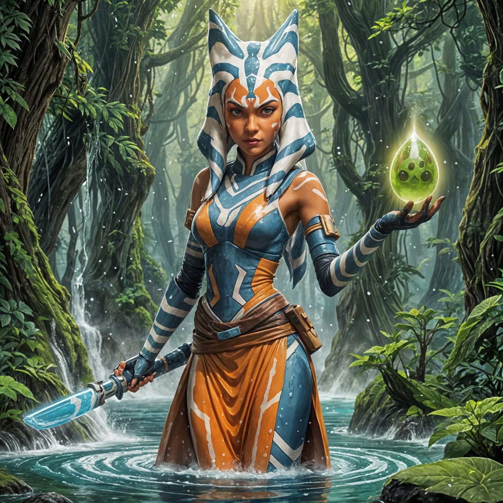 Ahsoka Tano as a Slime Girl