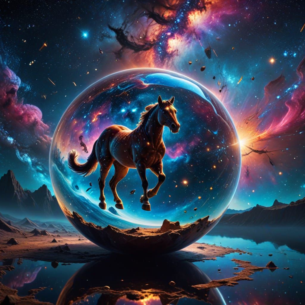 Surrealistic Dreamscapes: Schrödinger's Cat Chases Spherical...