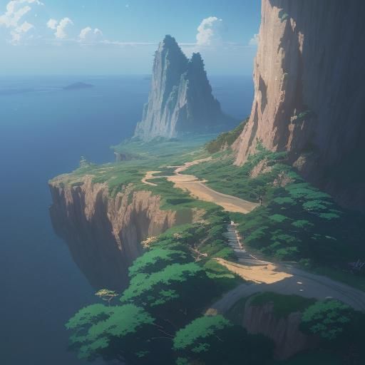 Anime Landscape Inspired by Studio Ghibli