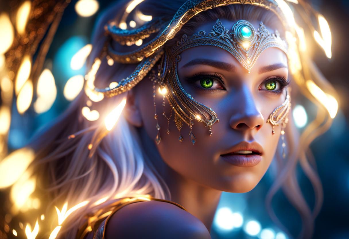 Freya of Alfheim: Surreal Forest Trance Concept Art