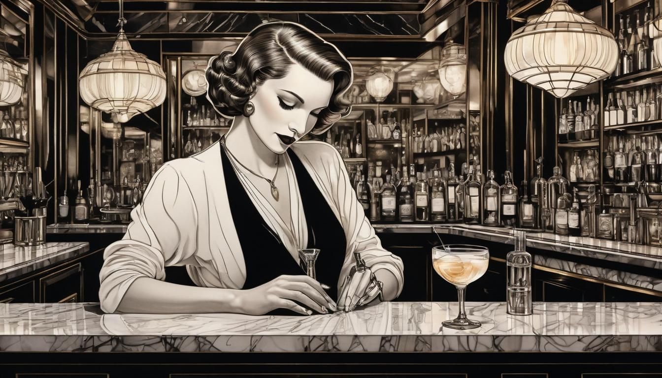 bartender making a drink