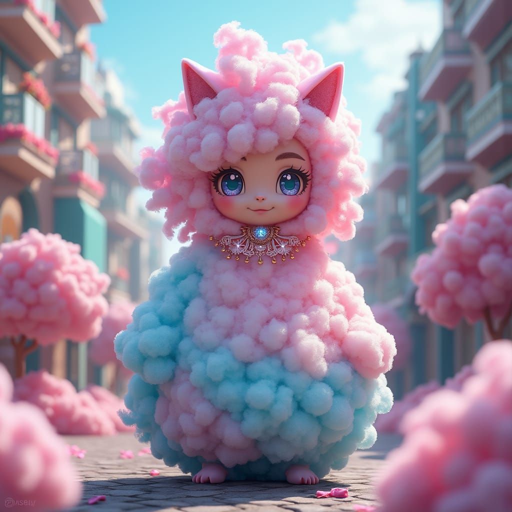 Koffing Girl Hybrid in Marshmallowpunk Metropolis