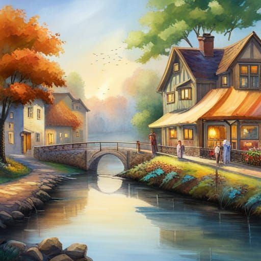 Boys Admire Colorful Produce at Market