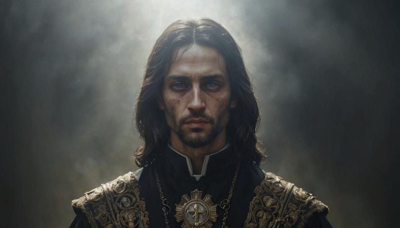 Hyperrealistic Portrait of a Saint with Raytracing