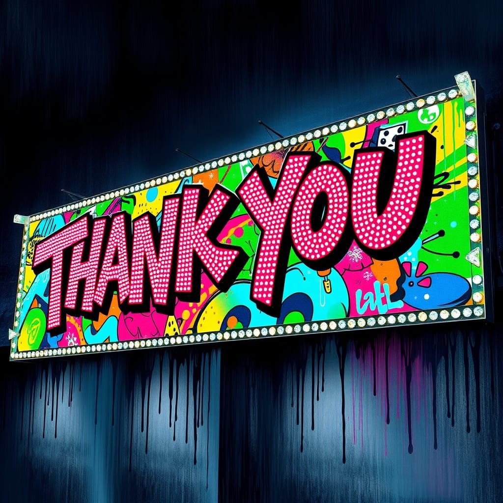 Swarovski Diamond Billboard Graffiti Art