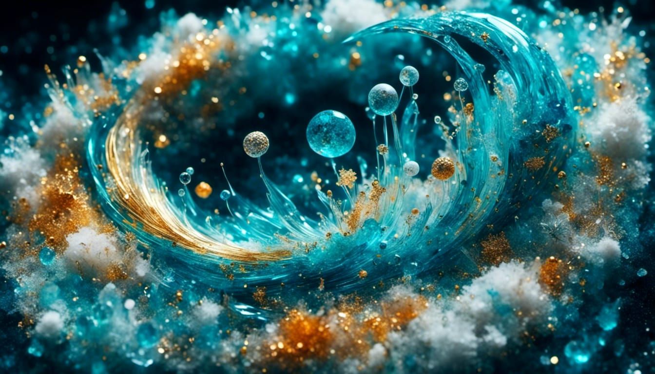 Colorful Comet Soaring Through Space