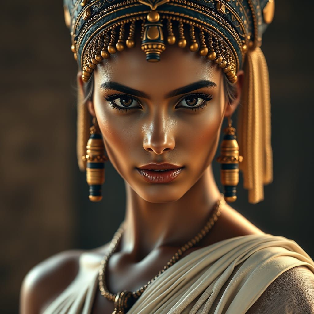 Elegant Ancient Egyptian Goddess Captured in Photorealistic ...